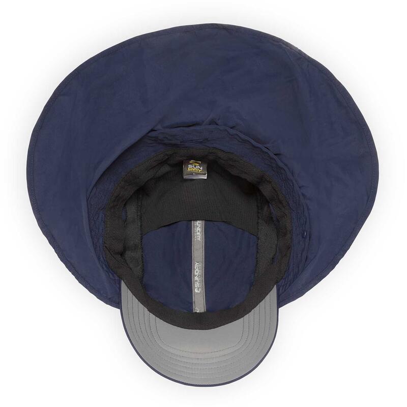 Gorra deportiva técnica Protección solar UPF50+ - Adventure Stow - Azul