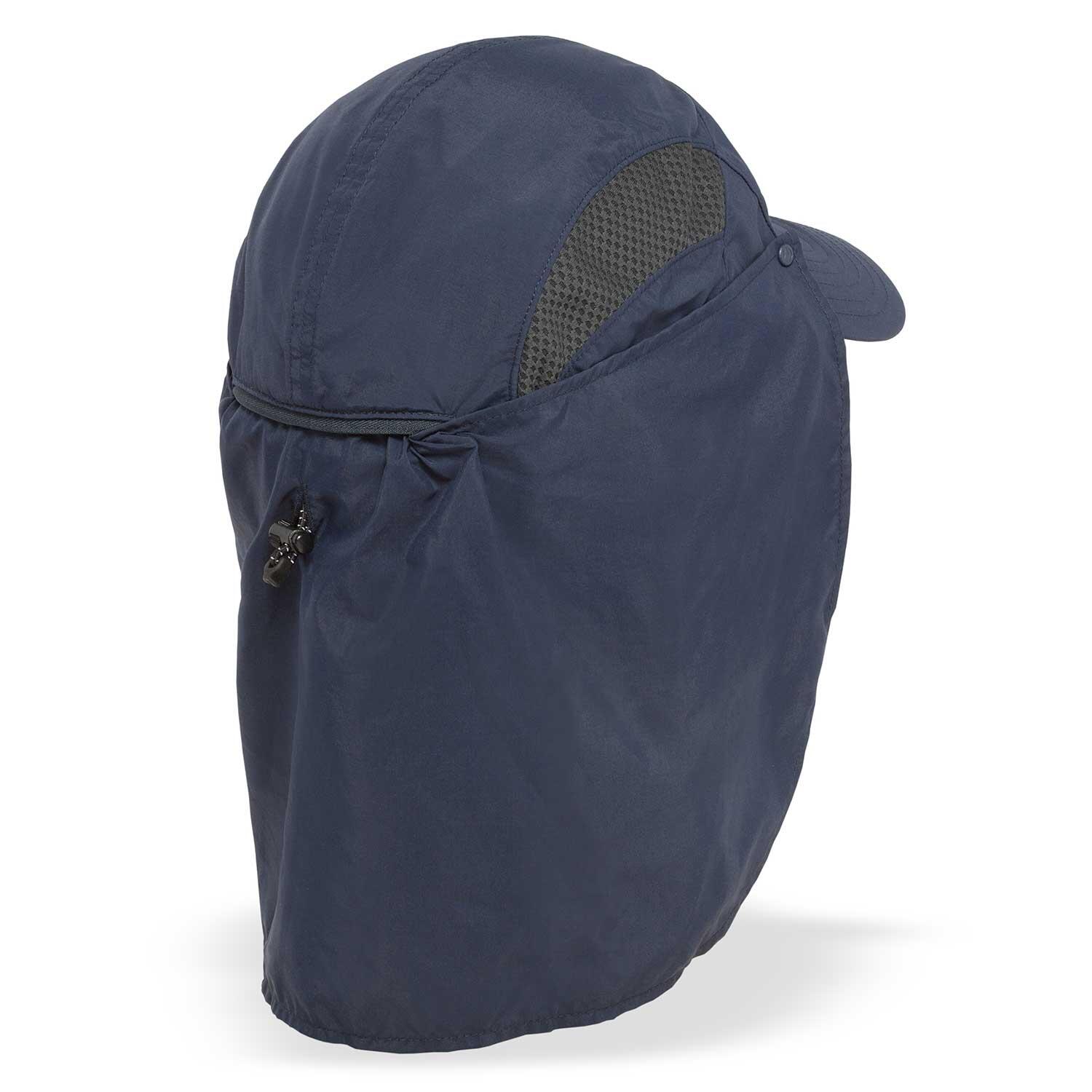 Gorra deportiva técnica Protección solar UPF50+ - Adventure Stow - Azul 3/5