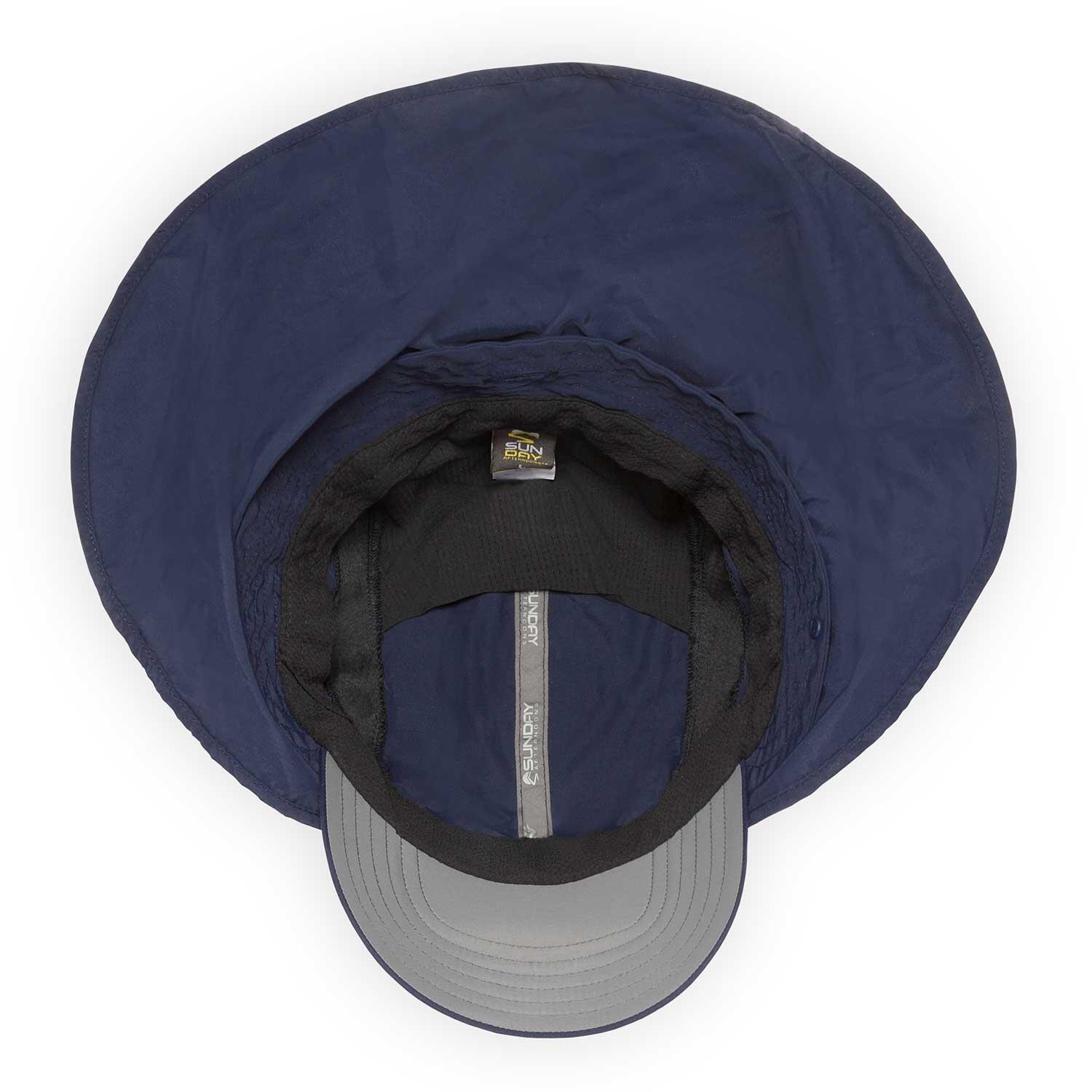 Gorra deportiva técnica Protección solar UPF50+ - Adventure Stow - Azul 4/5