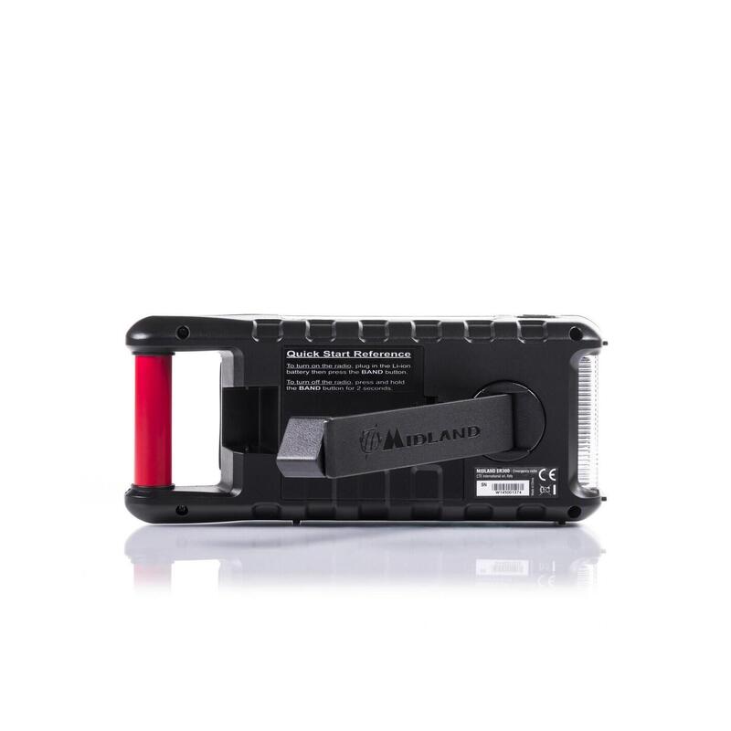 Powerbank MIDLAND ER300 bateria de emergencia con radio AM/FM, linterna, silbato