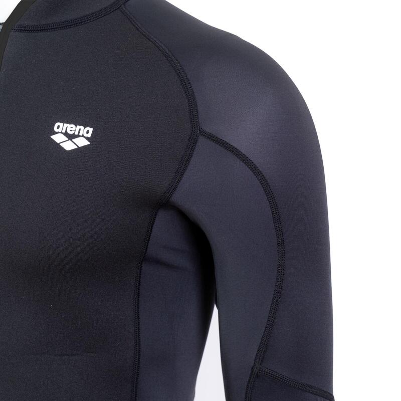 BASIC  MEN FULL ZIP WETSUIT - BLACK