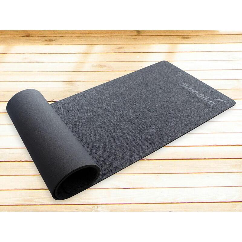 Vloerbeschermingsmat voor fitnesstoestellen - 65x230 cm - Zwart