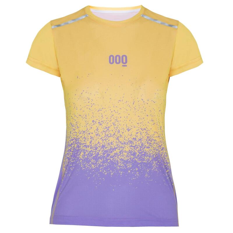 Camiseta técnica Running Trail Run Mujer Yellow Fade E - Trail