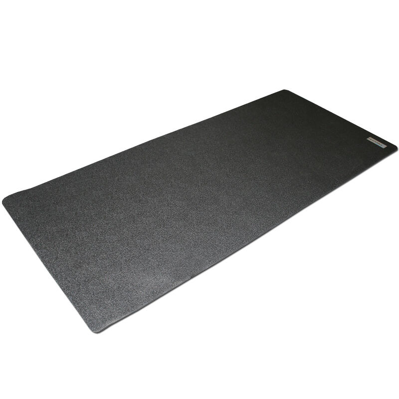 Tapis de protection sol pour appareils fitness - 90 x 200 cm - noir