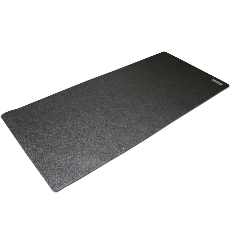 Vloerbeschermingsmat voor fitnesstoestellen - 90 x 200 cm - zwart
