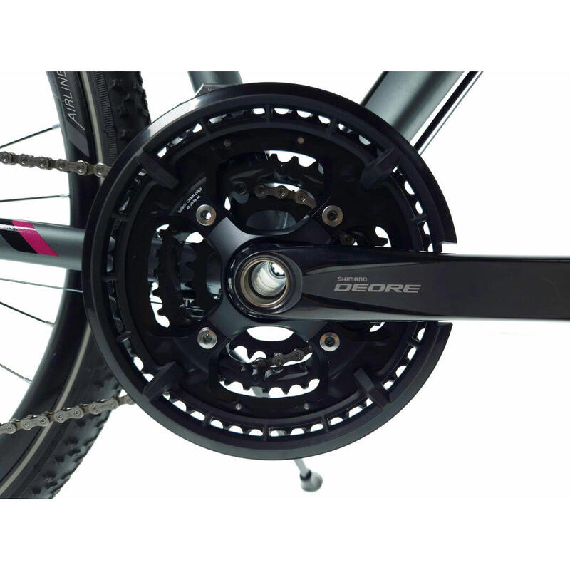 Kands® Avangarde Női kerékpár 28" 27 fokozat, Alu, Shimano, Grafit/Rózsaszín