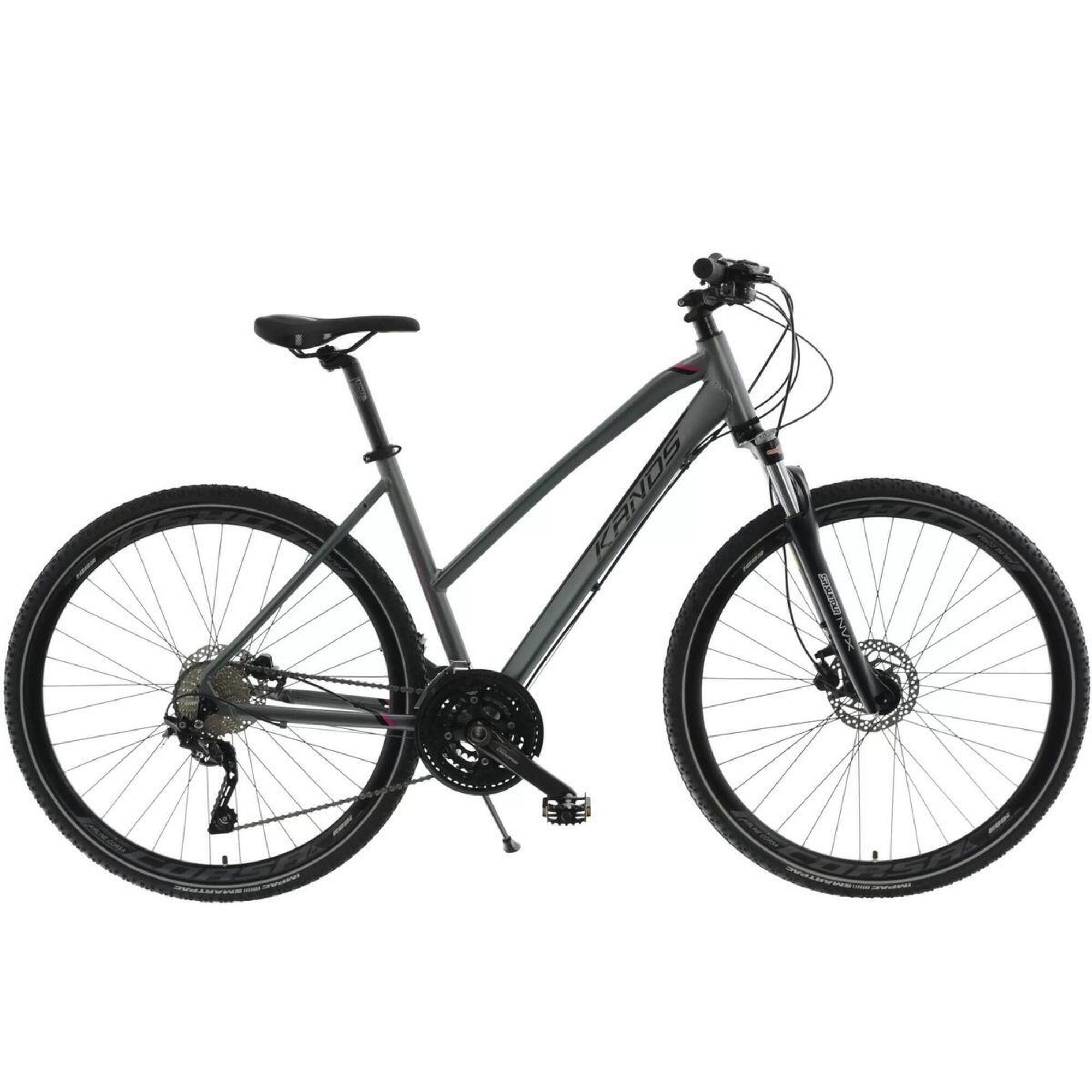 KANDS Bicicletta uomo Avangarde Alluminio, 28", 168-185 cm, 27 velocità, Grafite
