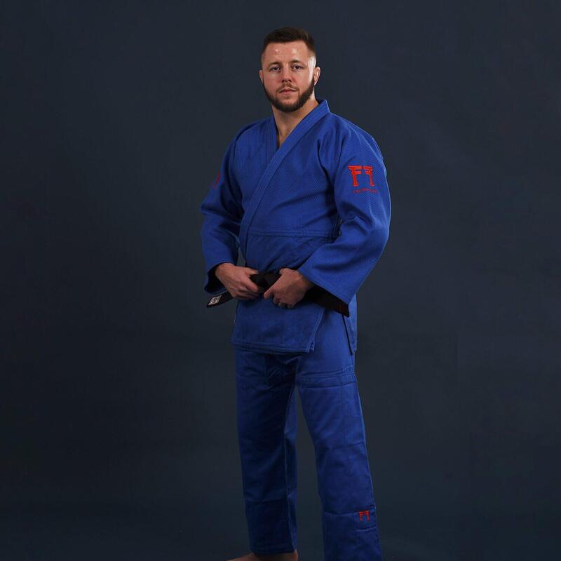 Kimono de Judo Superstar 750 Gr - Approuvé IJF - Bleu - Taille 150cm