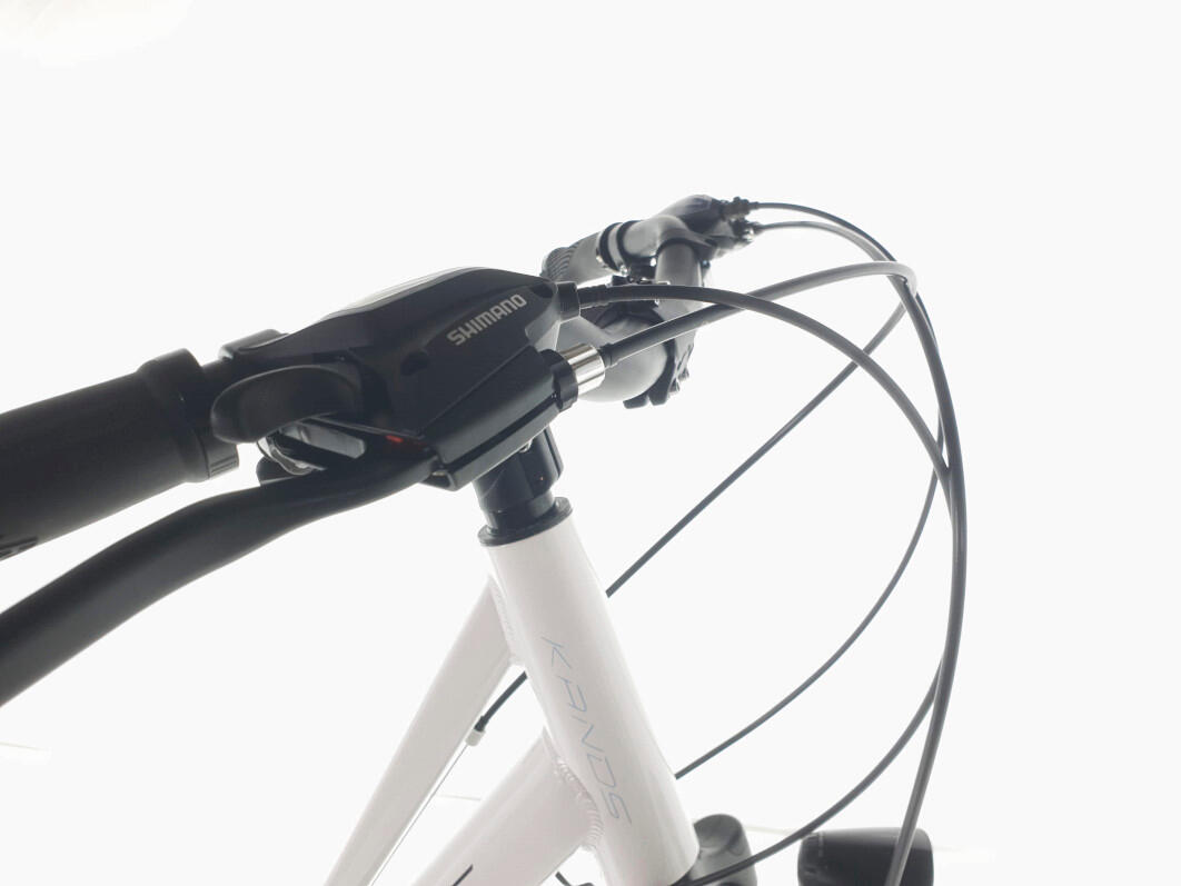 Bicicleta femenina Elite Pro Aluminio 28", 168-185 cm, 24 velocidades, Blanco 7/7