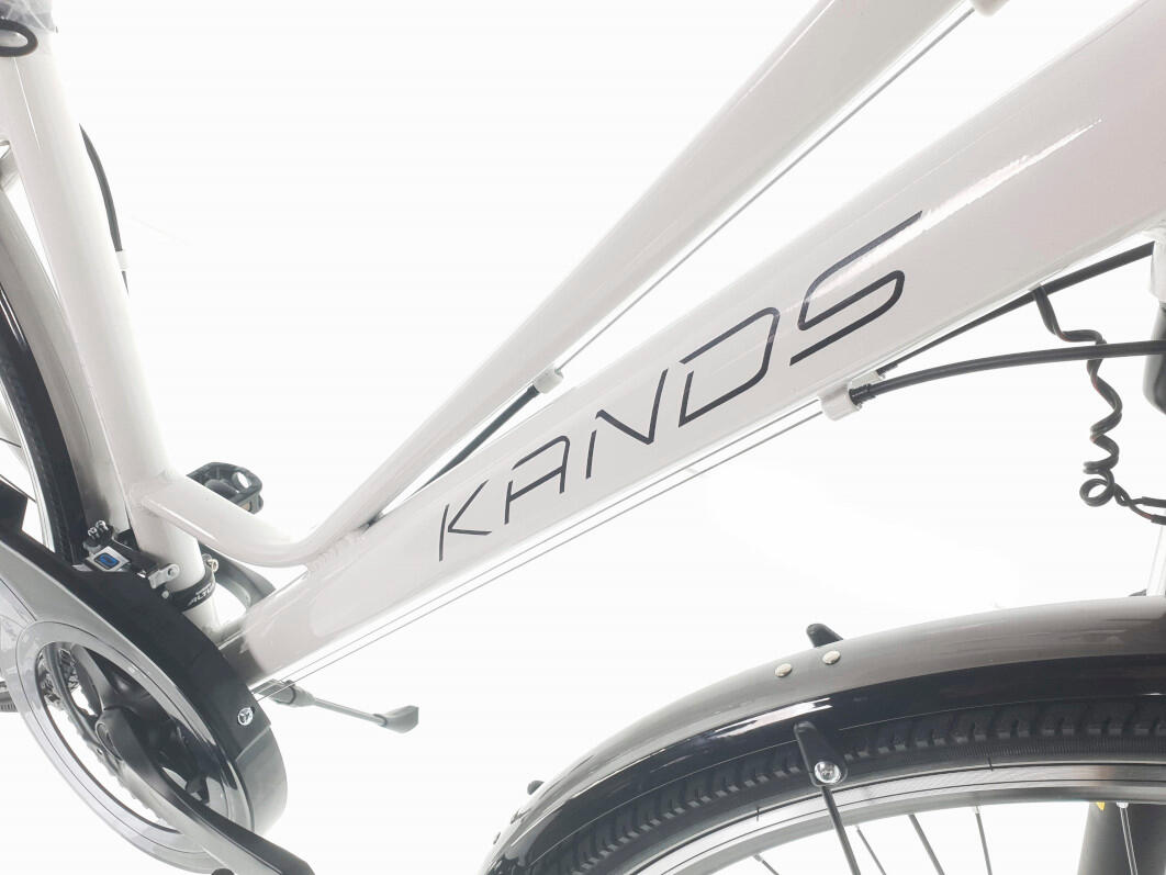 Bicicleta femenina Elite Pro Aluminio 28", 168-185 cm, 24 velocidades, Blanco 5/7