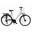 Bicicleta Dama Kands® Elite Pro Alu, Shimano, Cu suspensie, Roata 28'', Alb