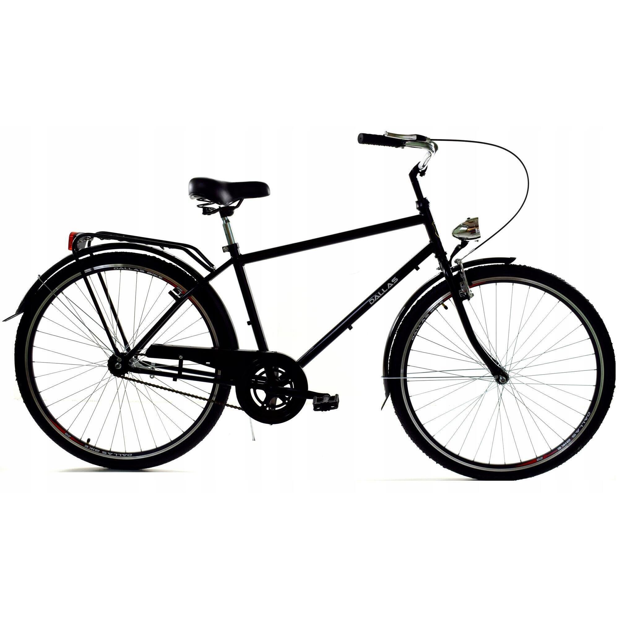 DAVI Bicicletta uomo Dallas 28", 1 velocità, 165-190 cm, Nero