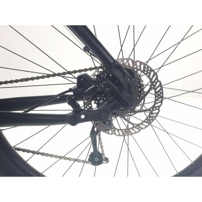 Bicicleta Kands® Comp-er Hidraulic, Alu, Shimano, Cu suspensie, Negru/Albastru