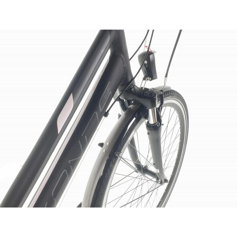 Bicicleta Dama Kands® Travel-X Alu, Shimano, Cu suspensie,  Roata 28", Negru