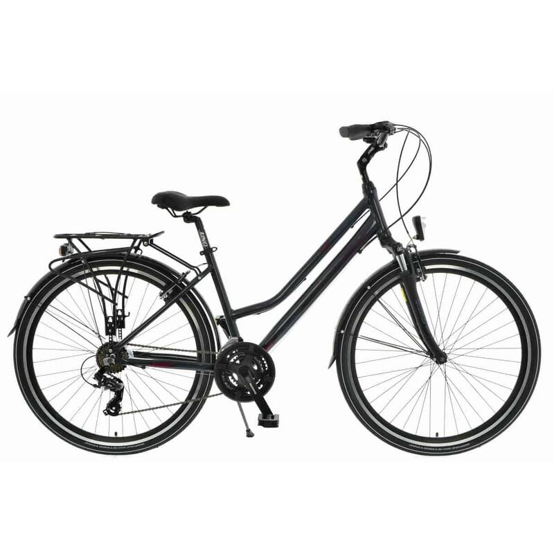 Kands® Travel-X Női kerékpár Alumínium 28'', Fekete, 24 fokozat Shimano