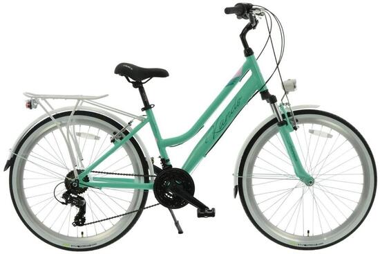 Bicicletta Kands Aurelia Alluminio 26" 140-160 cm 18 velocità Verde Menta