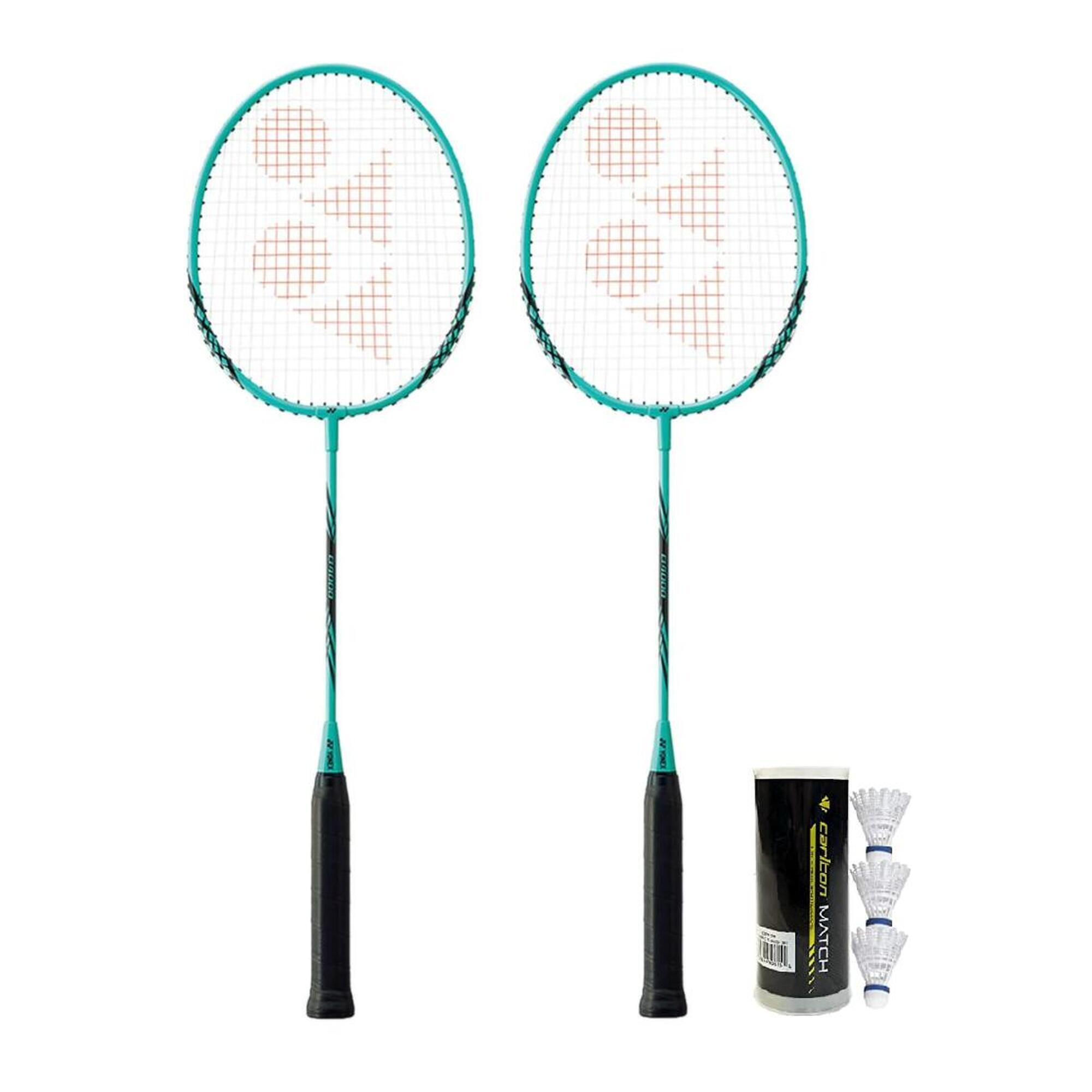YONEX YONEX B4000 2 Player Badminton Racket Set Including 6 Shuttles
