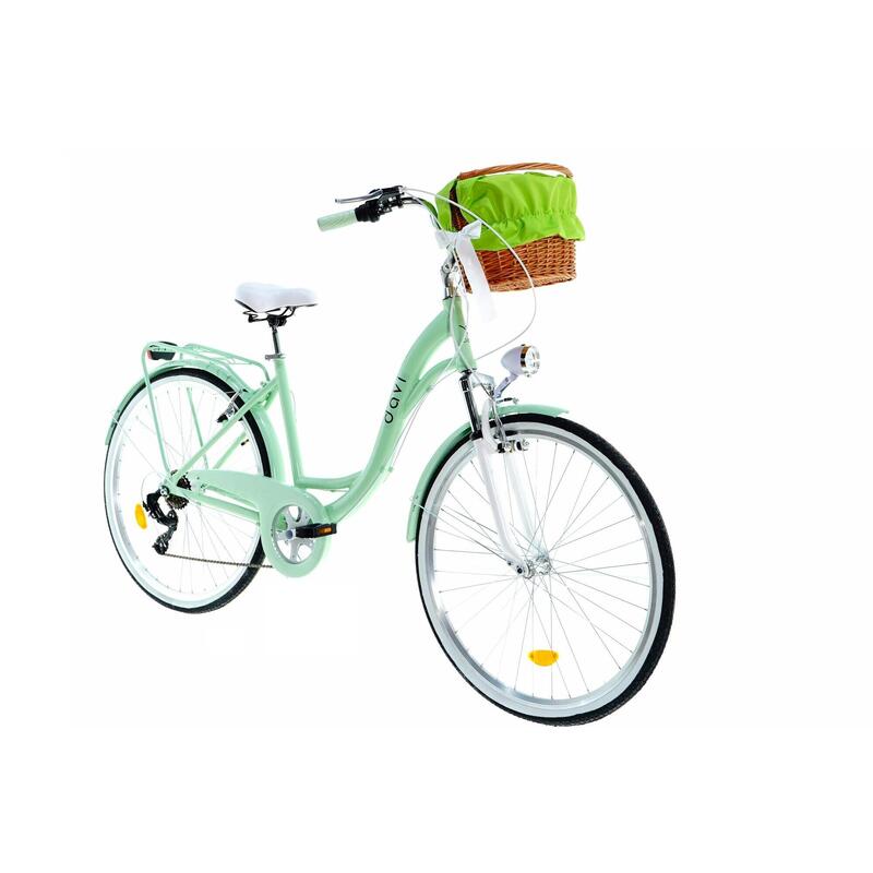 Davi Maria Alumínium Női kerékpár 7 fokozat 28″, Fonott, 160-185 cm, Zöld