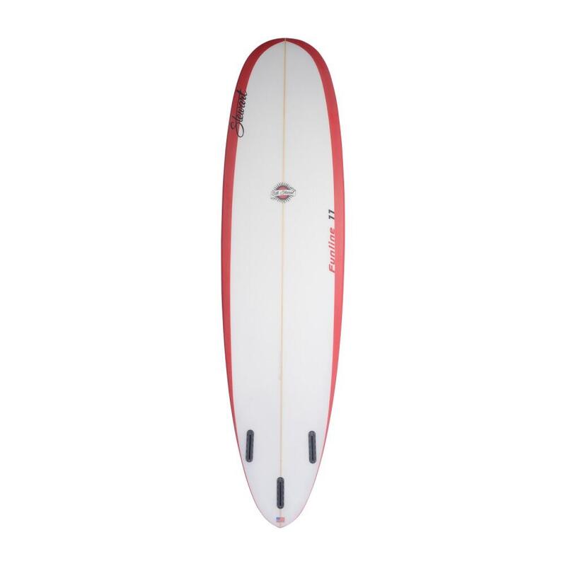 STEWART Surfboards - Funline 7'4 (PU) - Red Rails