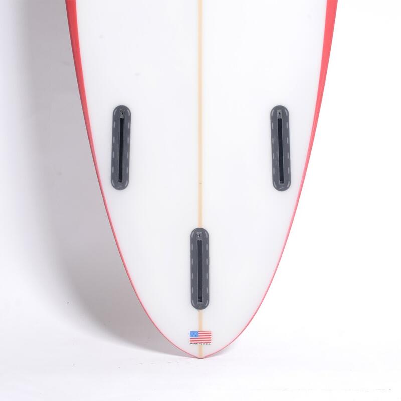 STEWART Surfboards - Funline 7'4 (PU) - Red Rails