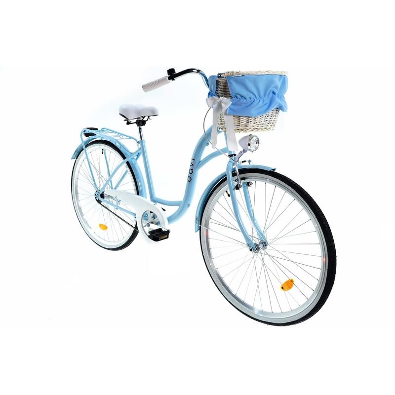 Davi Lila Női kerékpár 1 fokozat 28″, Fonott, 160-185 cm magasság, Kék