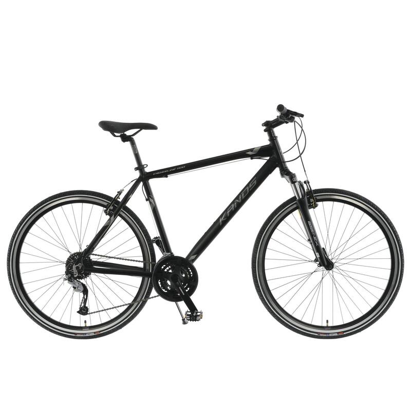 Bicicleta Kands® Crossline 1100 Alu, Shimano, 28'' 24 viteze, Negru