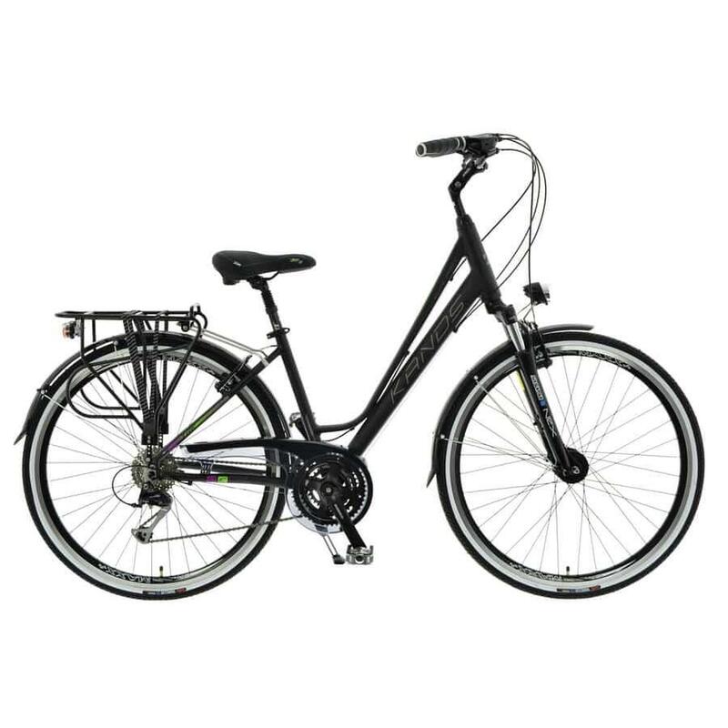 Kands® Elite Pro Női kerékpár 28'' Alumínium,  27 fokozat Shimano, Fekete