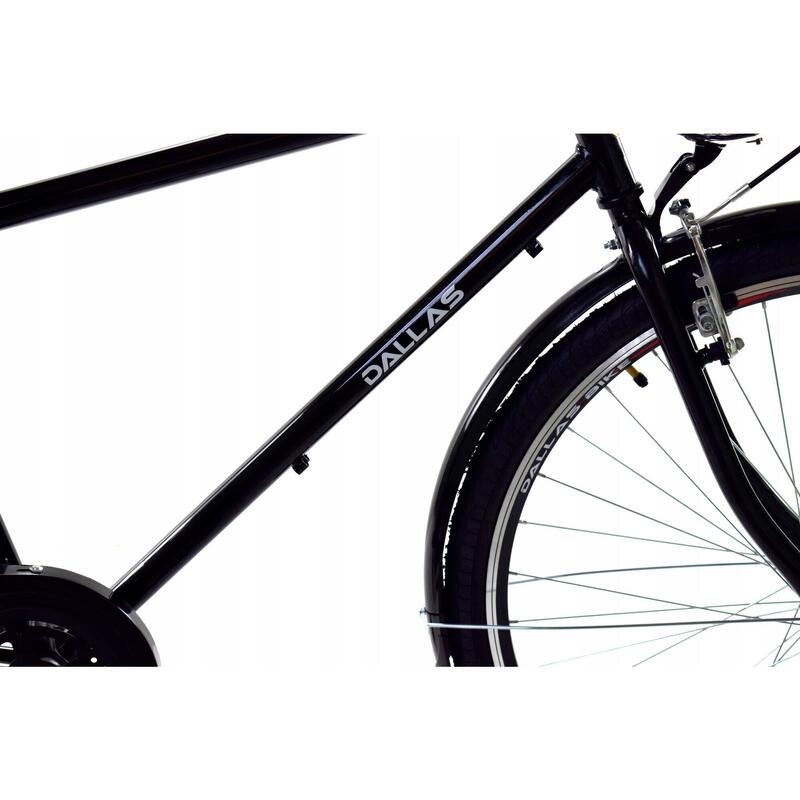 Bicicleta Barbati Davi Dallas Roata 28” 6 viteze Negru, 165-190 cm inaltime