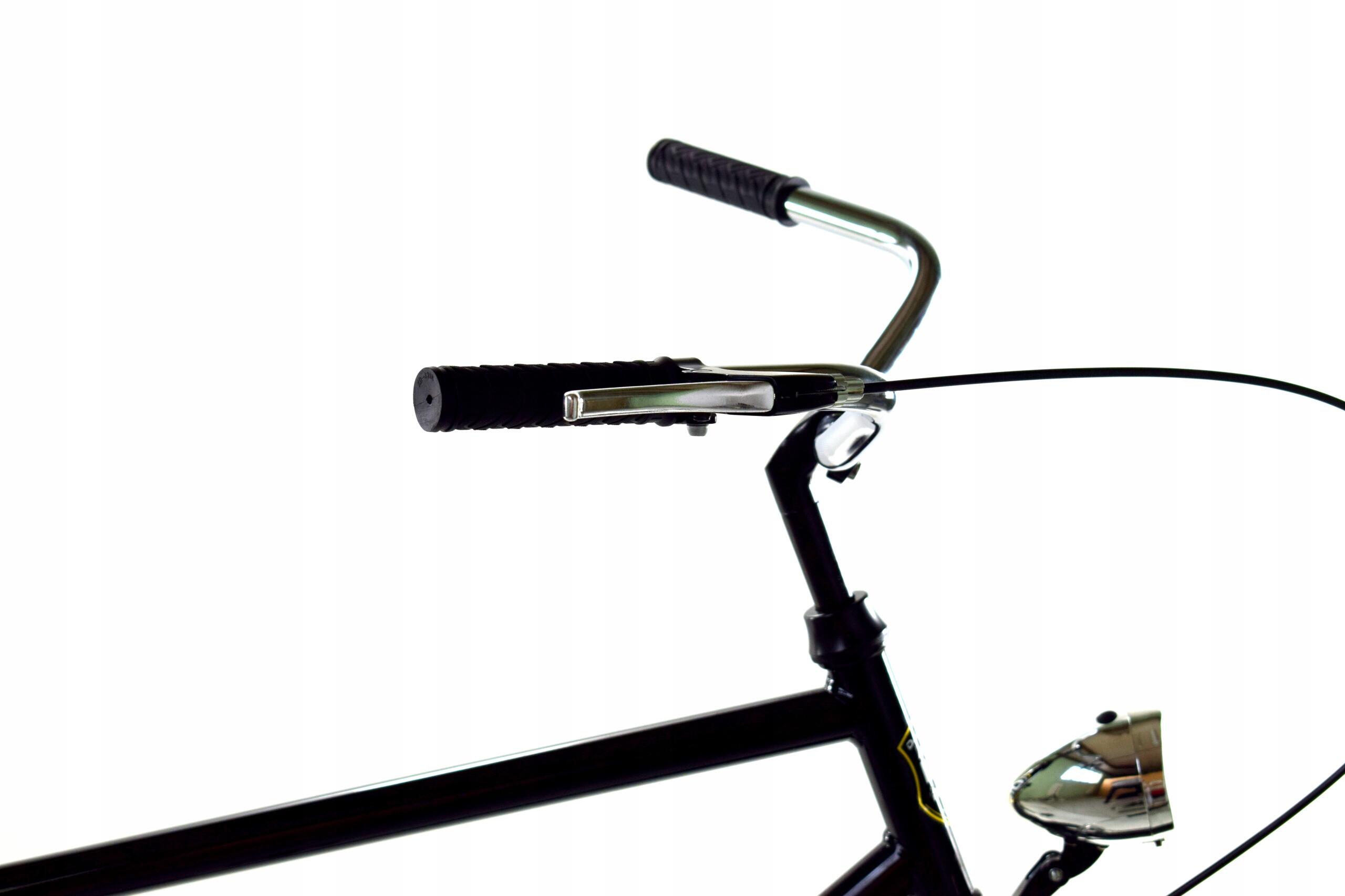 Bicicleta masculina Dallas, 28", 1 velocidad, 165-190 cm, Negro 3/4