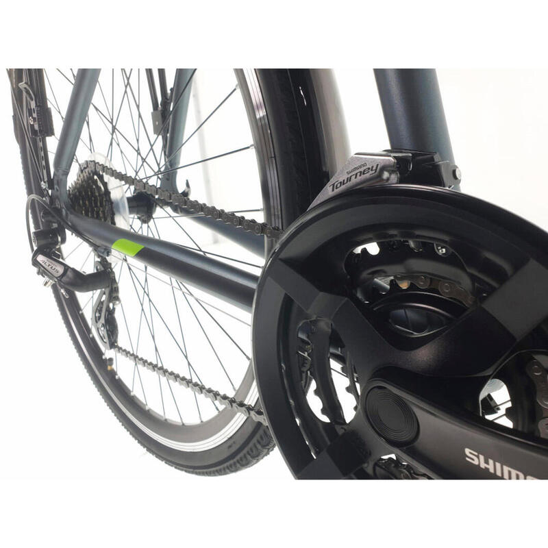 Bicicleta Barbati Kands® Travel-X Alu, Shimano, Cu suspensie, 28'' Negru