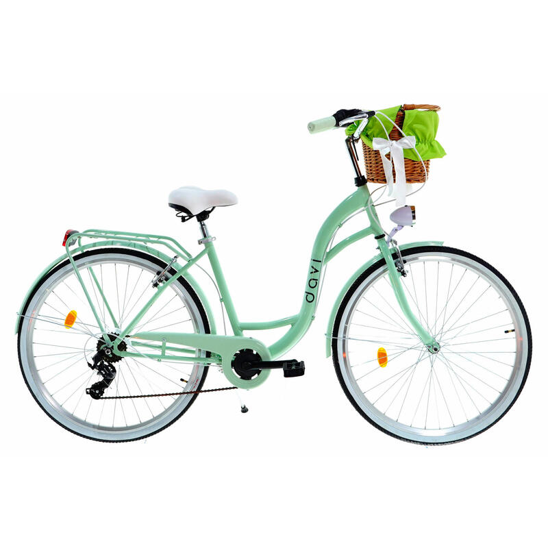 Davi Emma Női kerékpár 7 fokozat 28″, Fonott, 160-185 cm magasság, Zöld