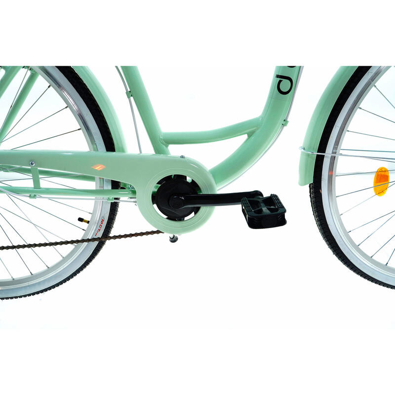 Davi Emma Női kerékpár 7 fokozat 28″, Fonott, 160-185 cm magasság, Zöld