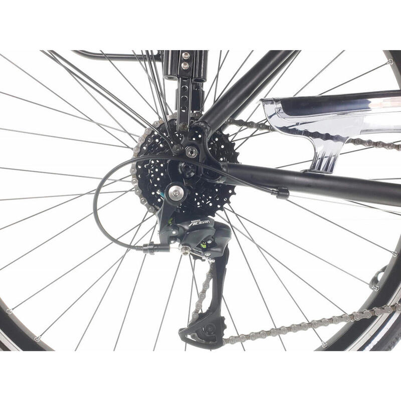 Kands® Elite Pro Női kerékpár 28'' Alumínium, 27 fokozat Shimano, Fekete