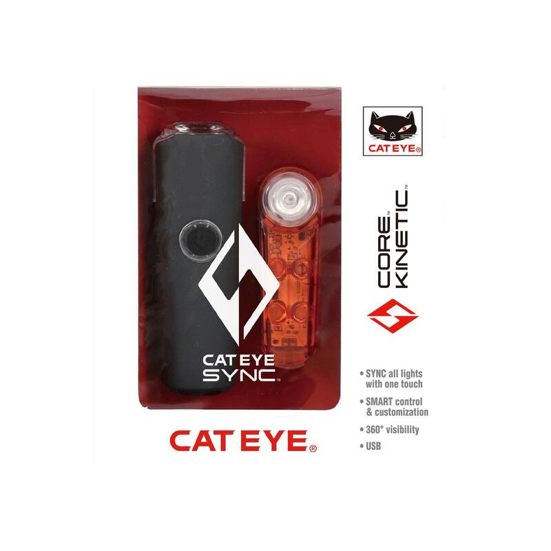 CatEye Sync Core / Sync Kinetic Bluetooth Connected Bike Light Set