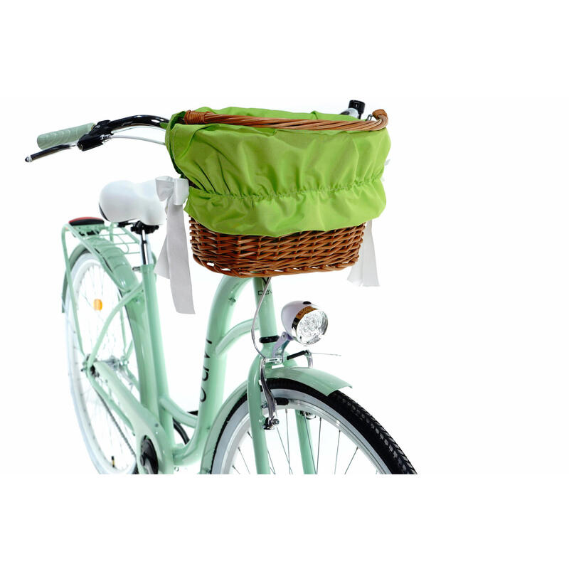 Bicicleta dama cu cos rachita Davi® Lila  Roata 28", 160-185 cm inaltime, Verde