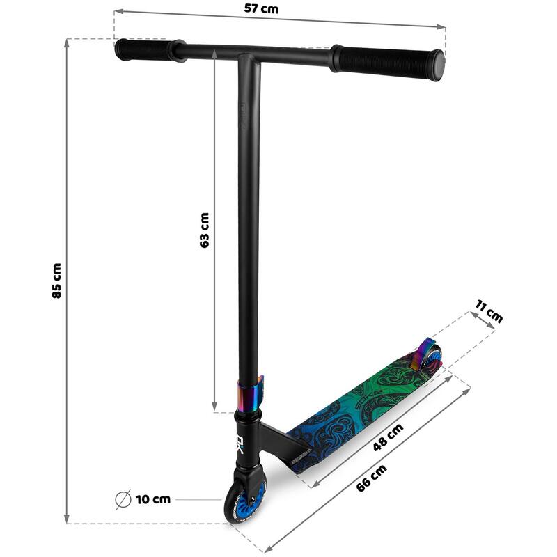 Patinete freestyle adulto Soke Evo Street negro