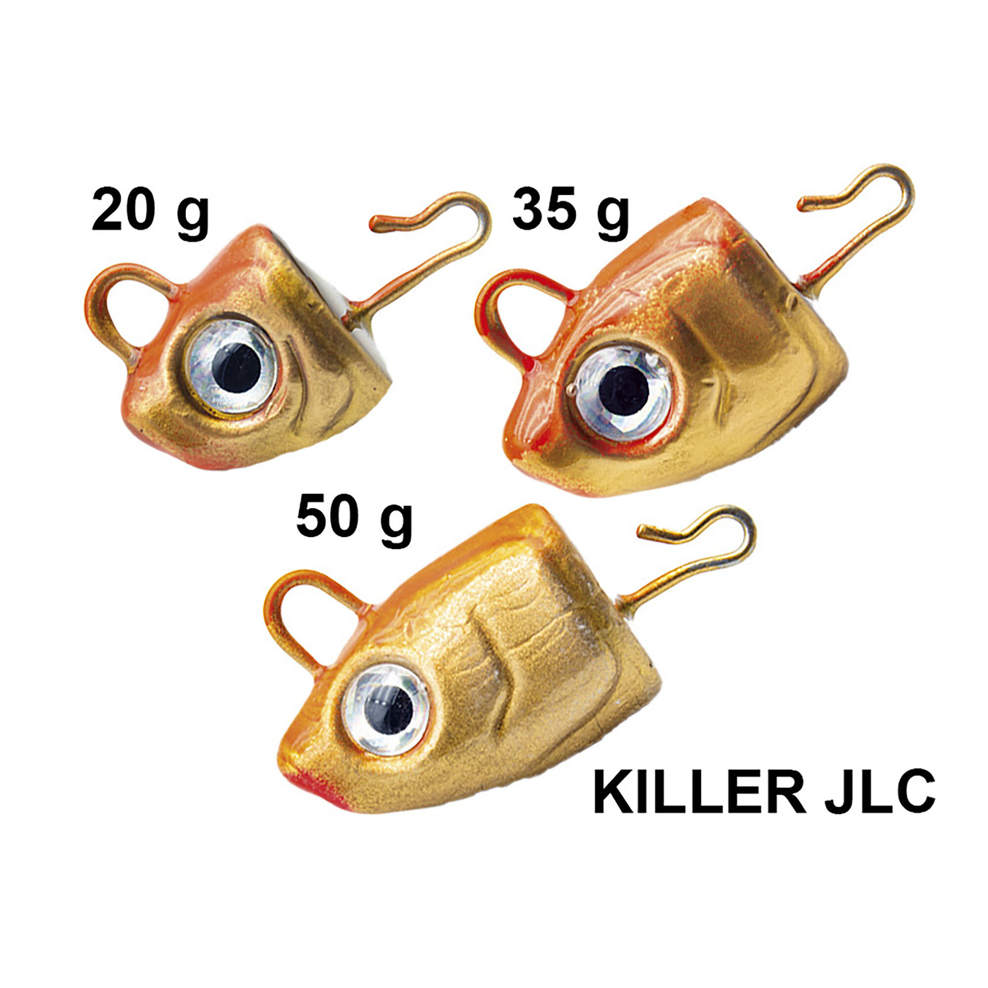 Vinilo pesca jigging spinning Killer JLC 50 g caqui real #10 2/3