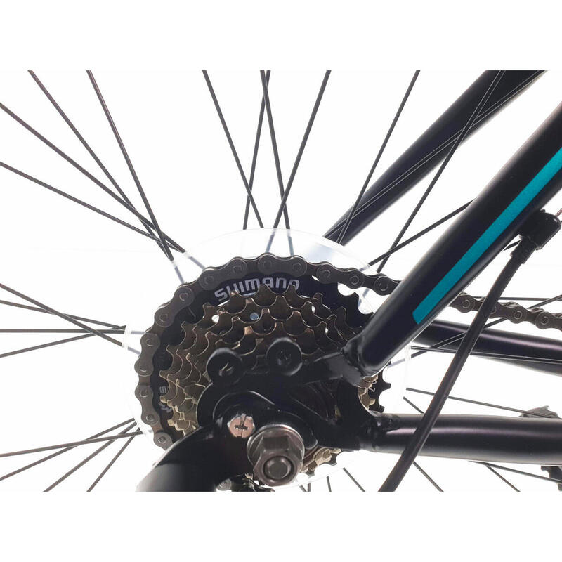 Bicicleta MTB Kands® Energy 500 Dama Roata 26'', Shimano, Negru/Verde