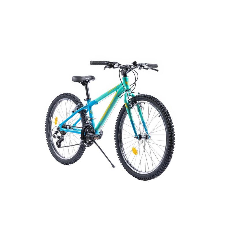 Bicicleta MTB Copii Pegas Mini Drumet 24'' Turcoaz Bleu