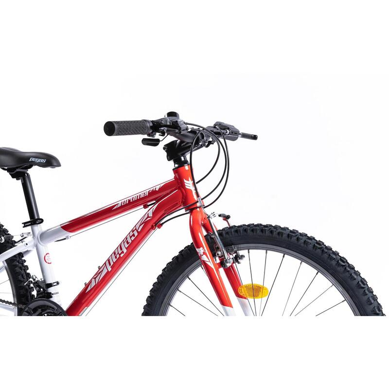 Bicicleta MTB Copii Pegas Mini Drumet 24'' Rosu Alb