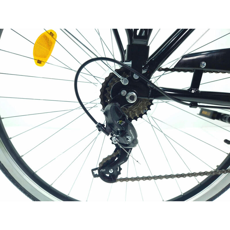 Davi Maria Alumínium Női kerékpár 7 fokozat 28″, Fonott, 160-185 cm, Fekete