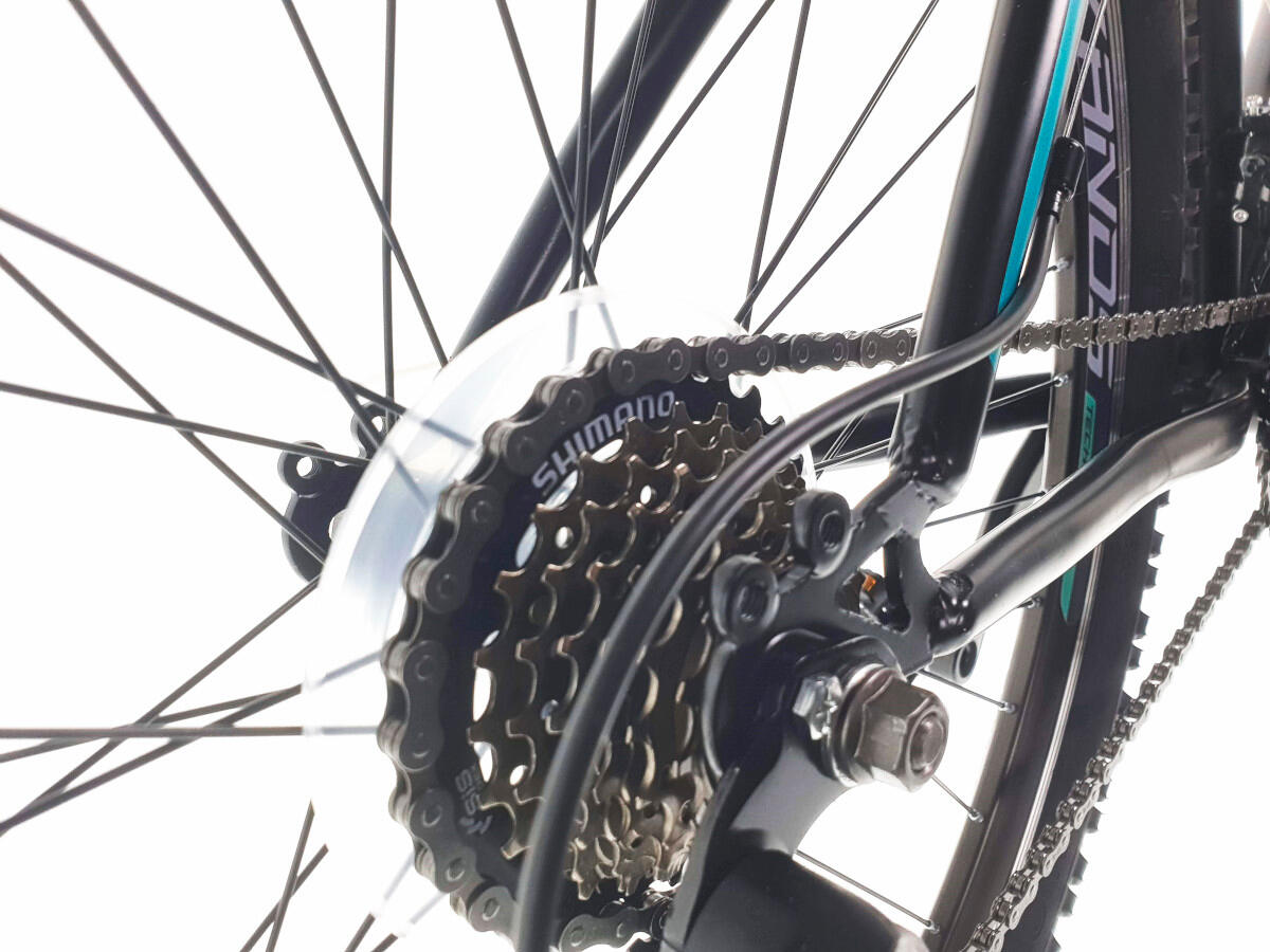 Damenfahrrad Kands Energy 500, 27,5", 166-188 cm, 21 Gänge, Schwarz/Grün 2/7