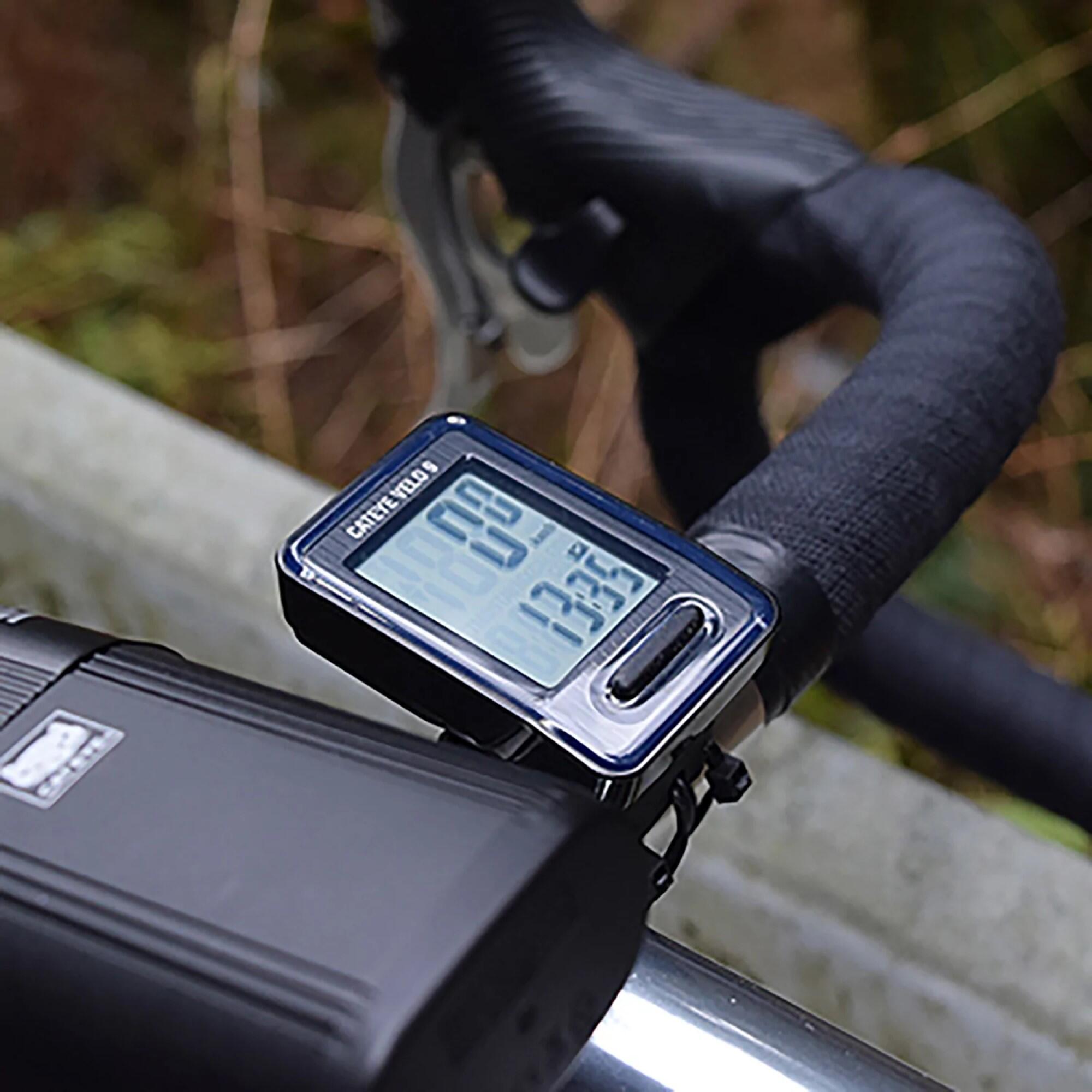 CatEye Velo 9 Wired Cycle Computer 2/4