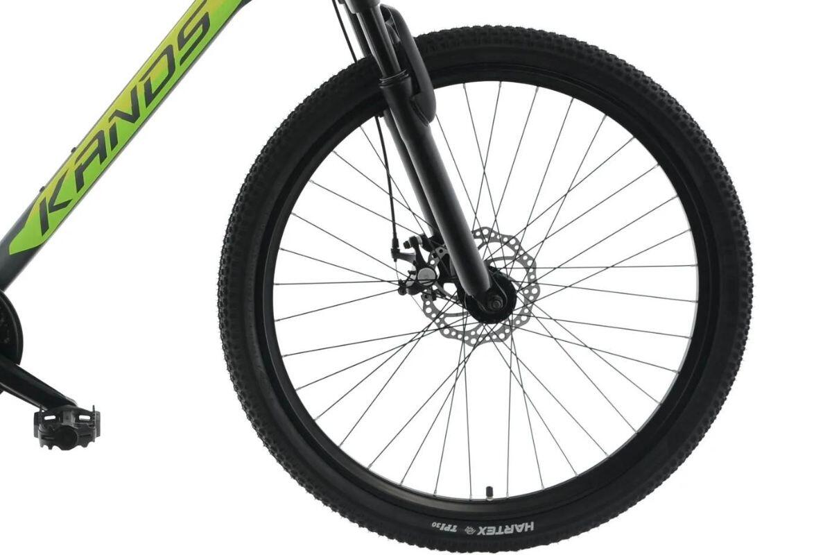 MTB-Fahrrad Kands Spectro, 27,5", 166-188 cm, 21 Gänge, Graphit/Grün 3/4