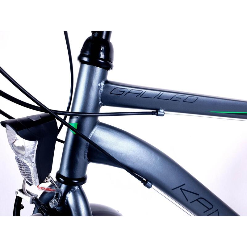 Bicicleta Kands® Galileo Barbati, Shimano, Roata 28'', Grafit