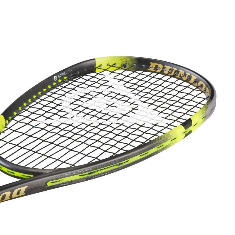 Sonic Core Ultimate 132 (2022)  Adulte Raquette de Squash - Noir/Jaune/Or