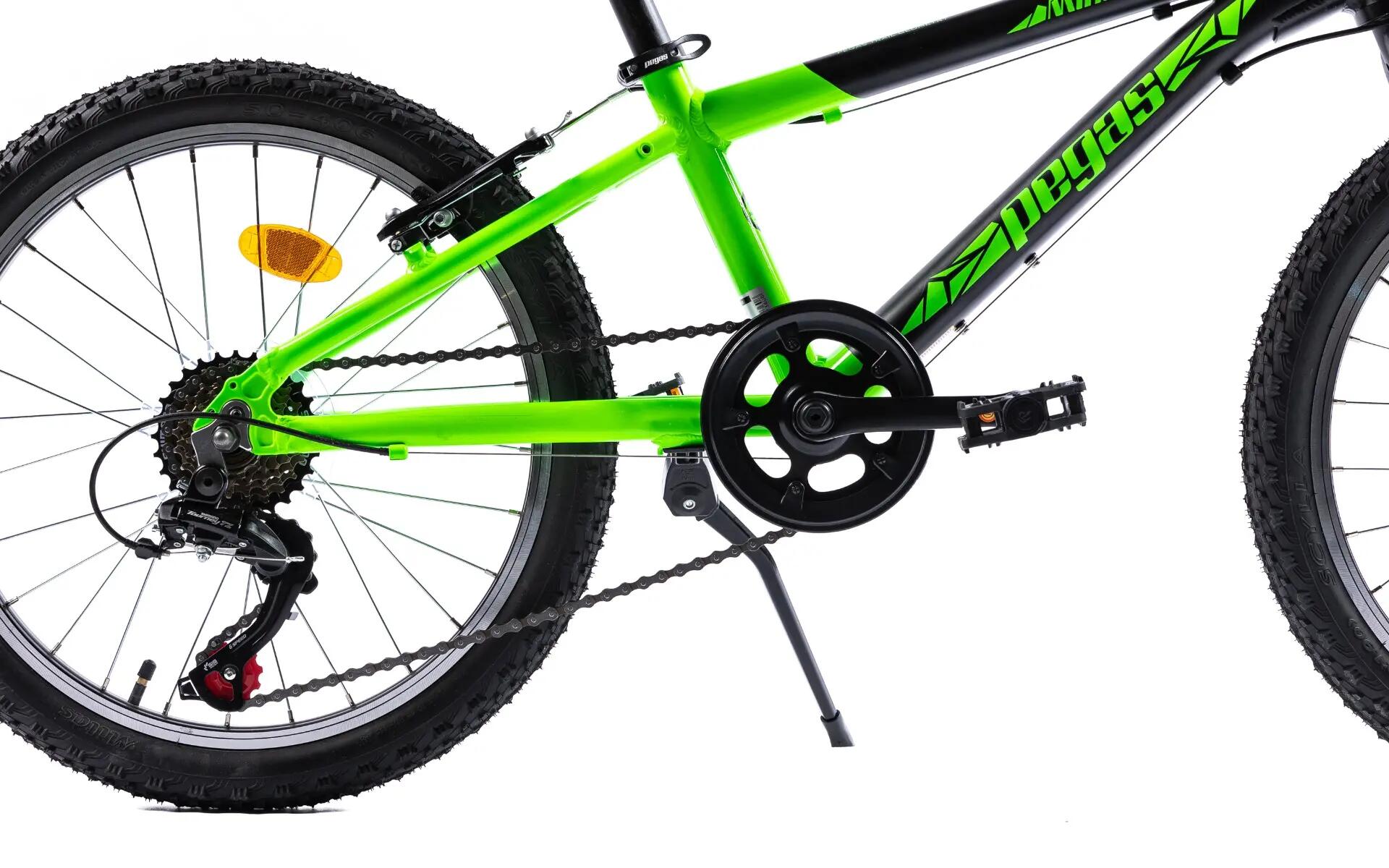 Bicicleta Pegas Drumet 20 inch (Negru/Verde) 4/5