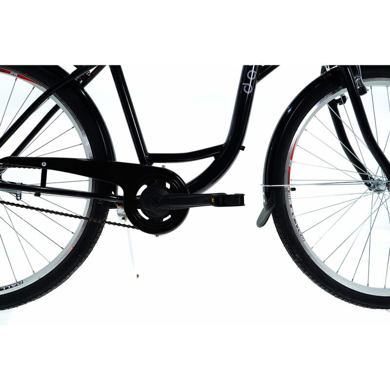 Davi Lila Női kerékpár 1 fokozat 28″, Fonott, 160-185 cm magasság, Fekete