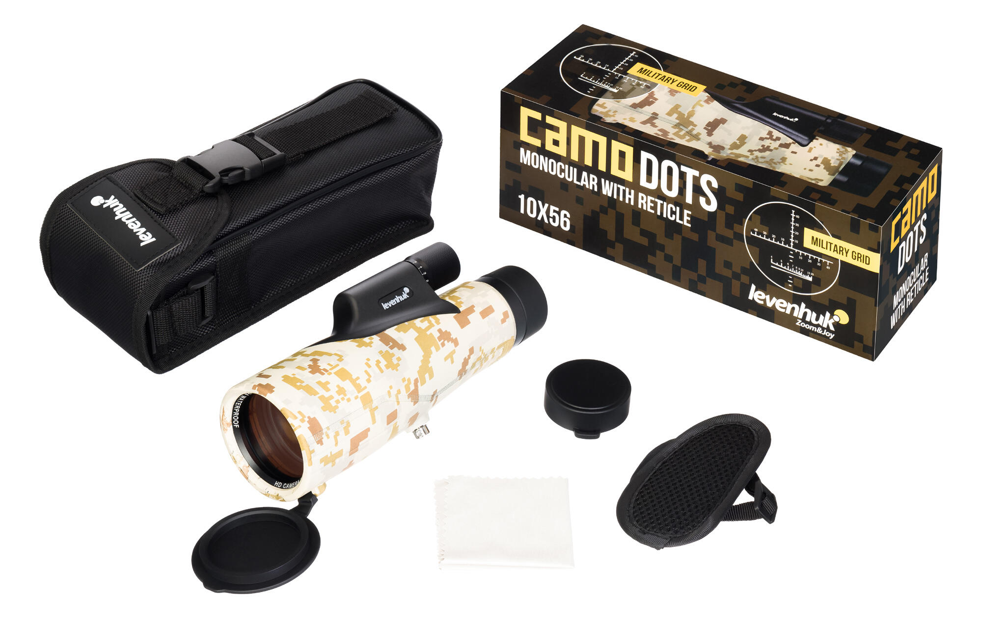 Monoculaire Levenhuk Camo 10x56 avec réticule 3/7