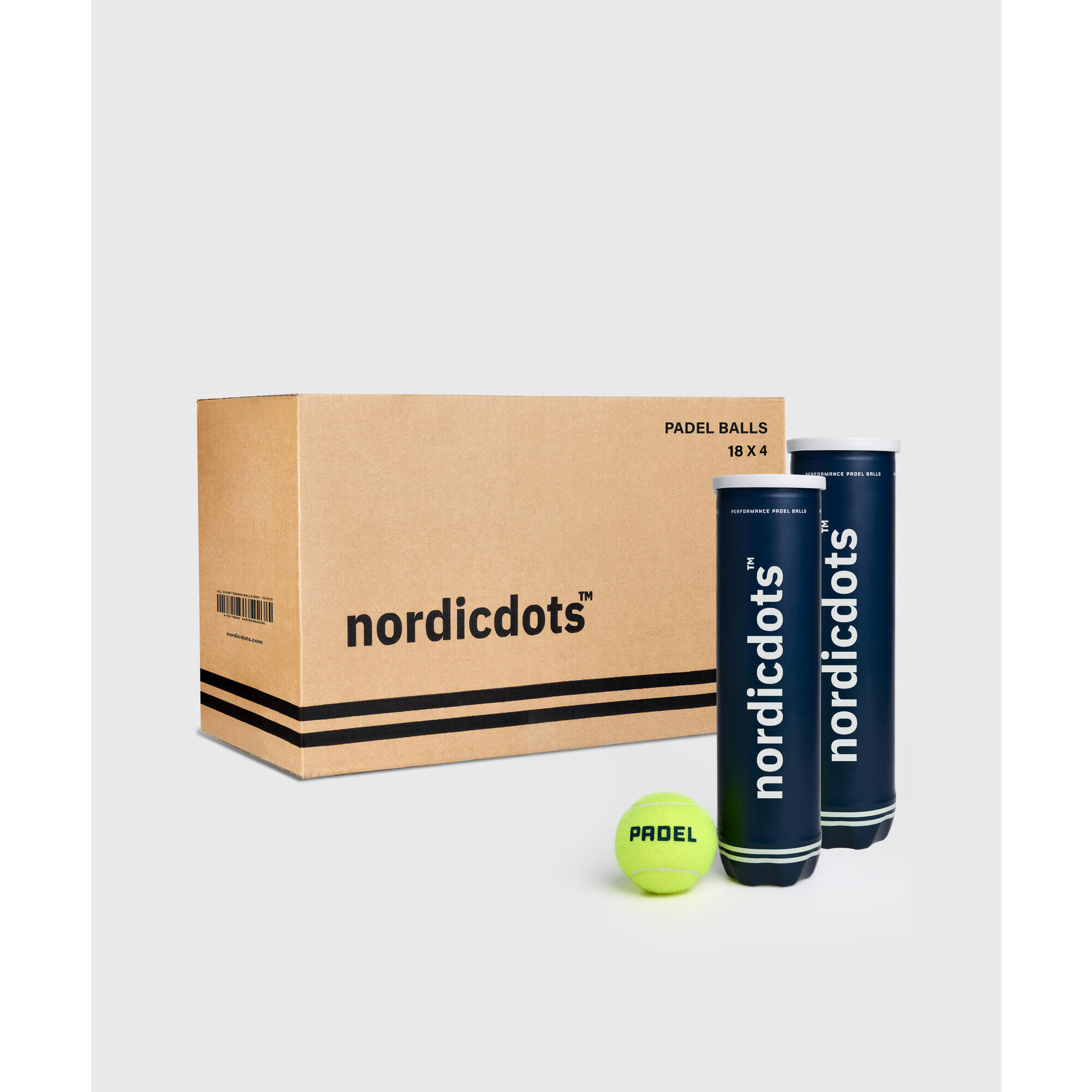 Bolas de Padel Performance - Conjunto de 72